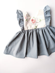 Narrow Sleeve Flutter Dress + $35