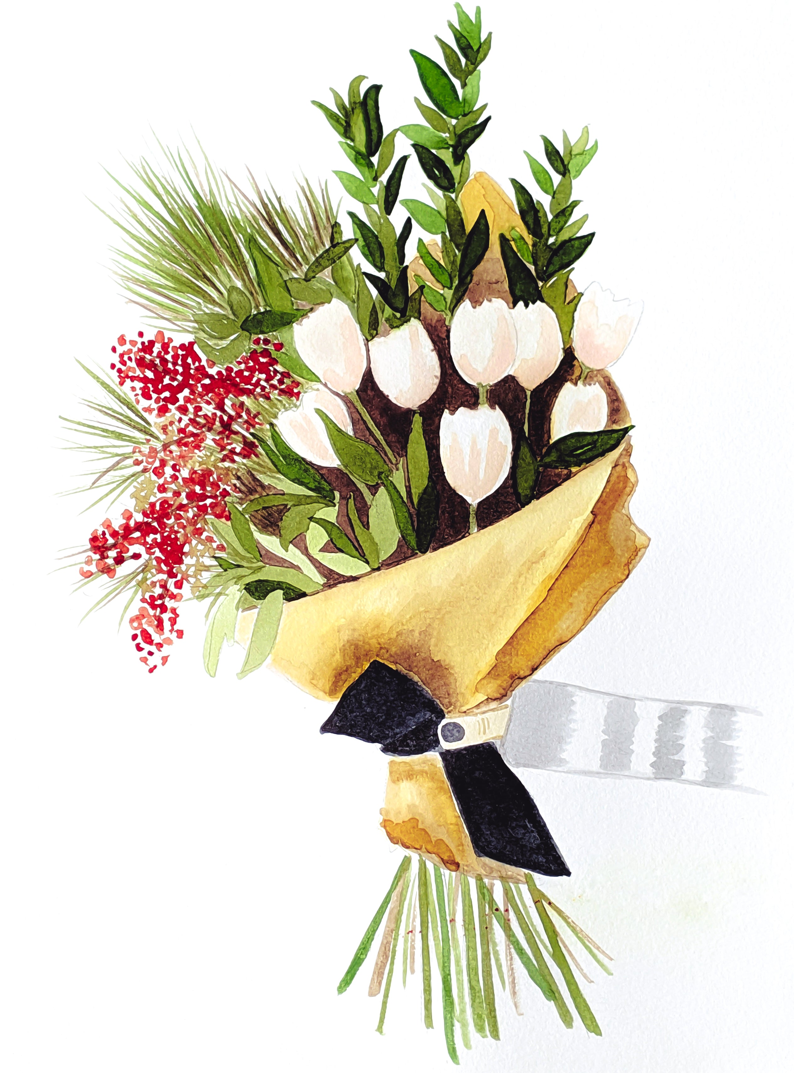 Watercolor "Market Bouquet" Digital Download