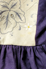 Embroidered Peplum Dress- Size 3/4T