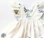 *RAFFLE* Embroidered Wide-Sleeve Flutter Dress- Size 3/4T