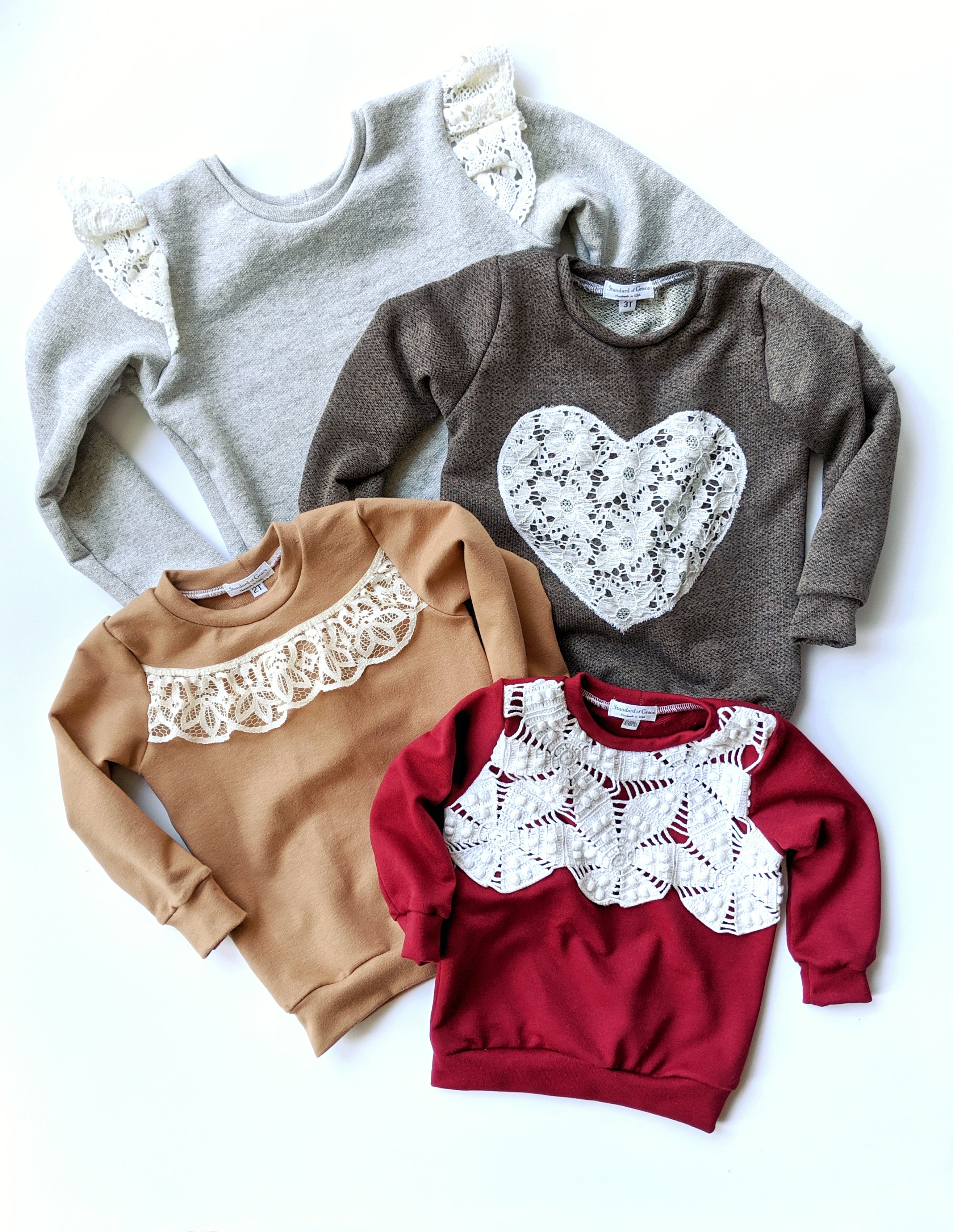 Vintage Embellished Sweatshirts (Baby & Kids)