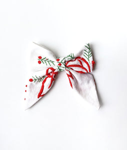 "Juliet" Embroidered Bow