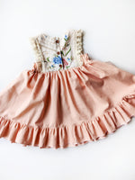 "Cassia" style Embroidered Dress- Size 6T