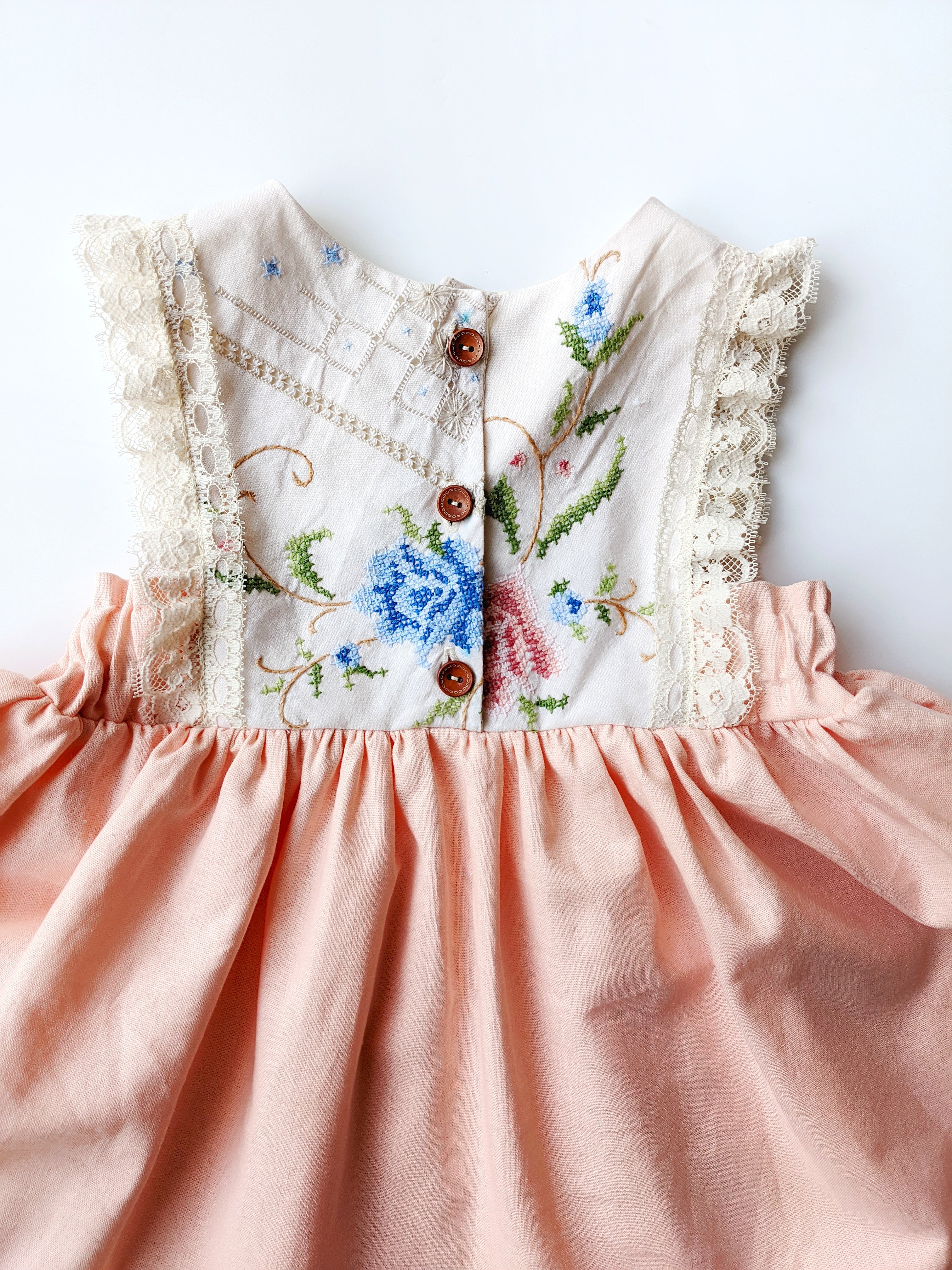 "Cassia" style Embroidered Dress- Size 6T