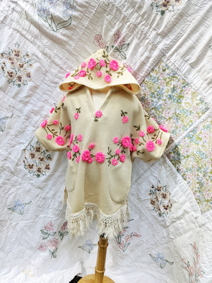 Embroidered Poncho- Size 5-9