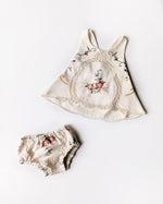 Rosalie Embroidered Swing Set- Size 9/12 months