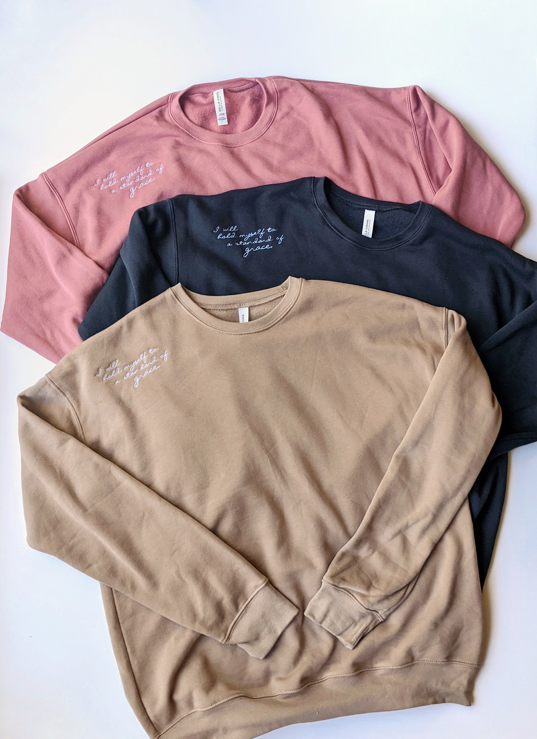 *PREORDER* Embroidered Crewneck (3 colors)