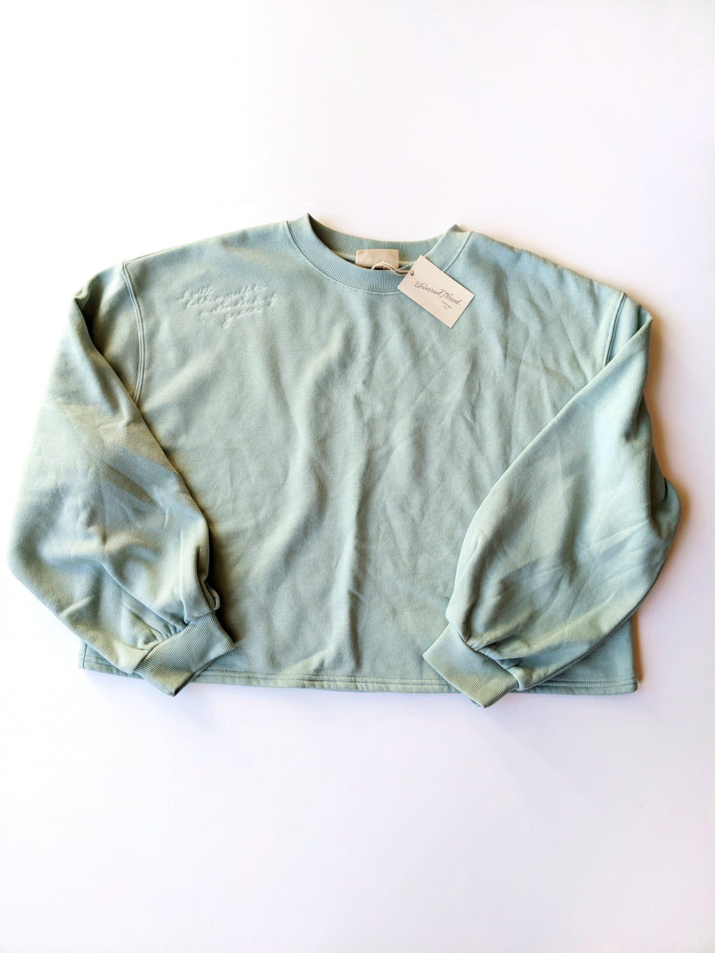 *UPCYCLED* embroidered sweatshirt- Size XL