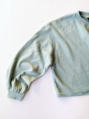 *UPCYCLED* embroidered sweatshirt- Size XL