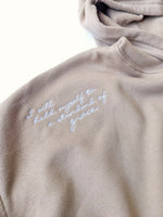 READY-TO-SHIP *NEW* embroidered Tan Hoodie- multiple sizes
