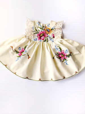 "Cassia" style Embroidered Dress- Size 2T