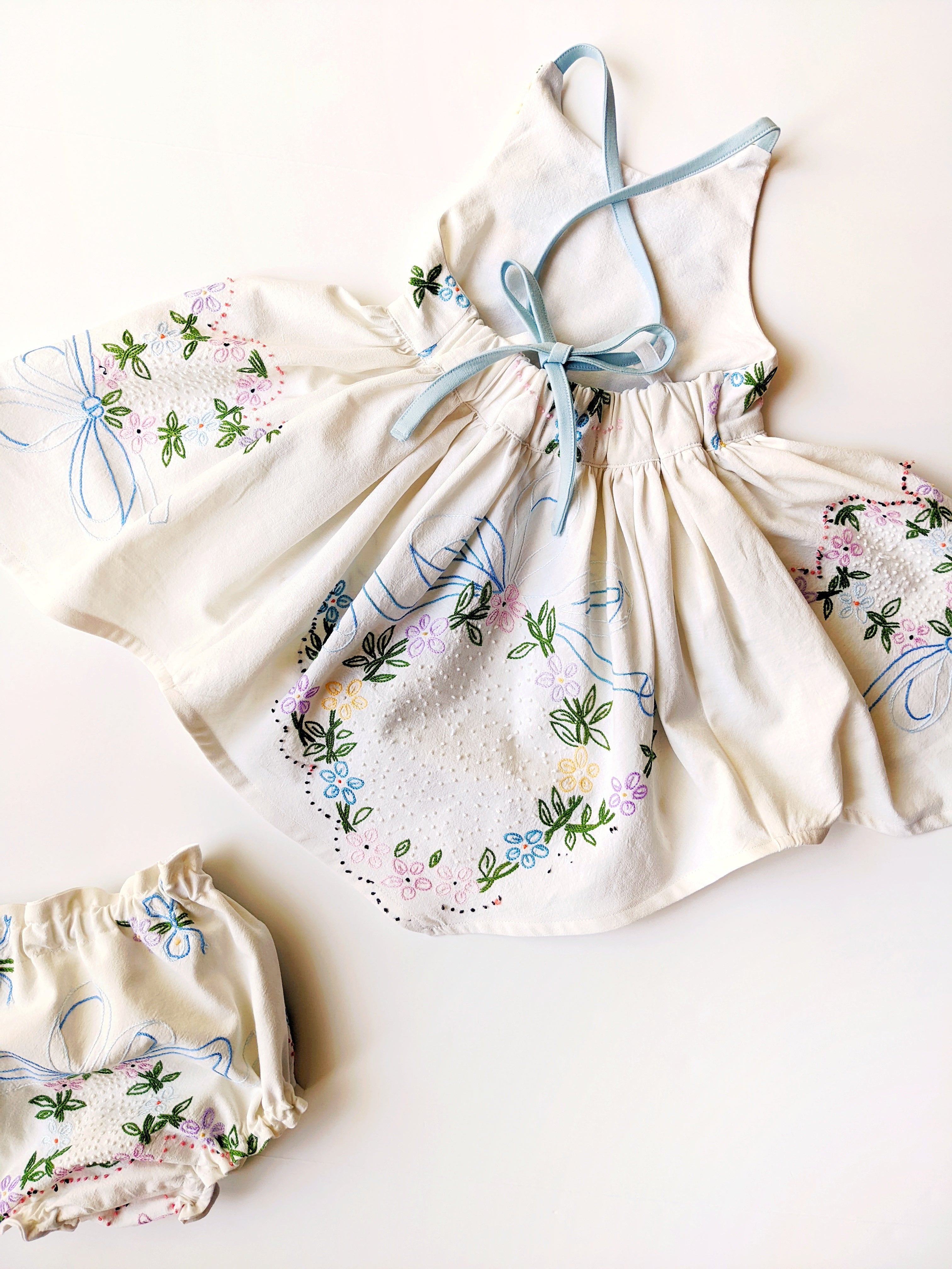 "Lily" style Halter Dress + Bloomers - Size 2T