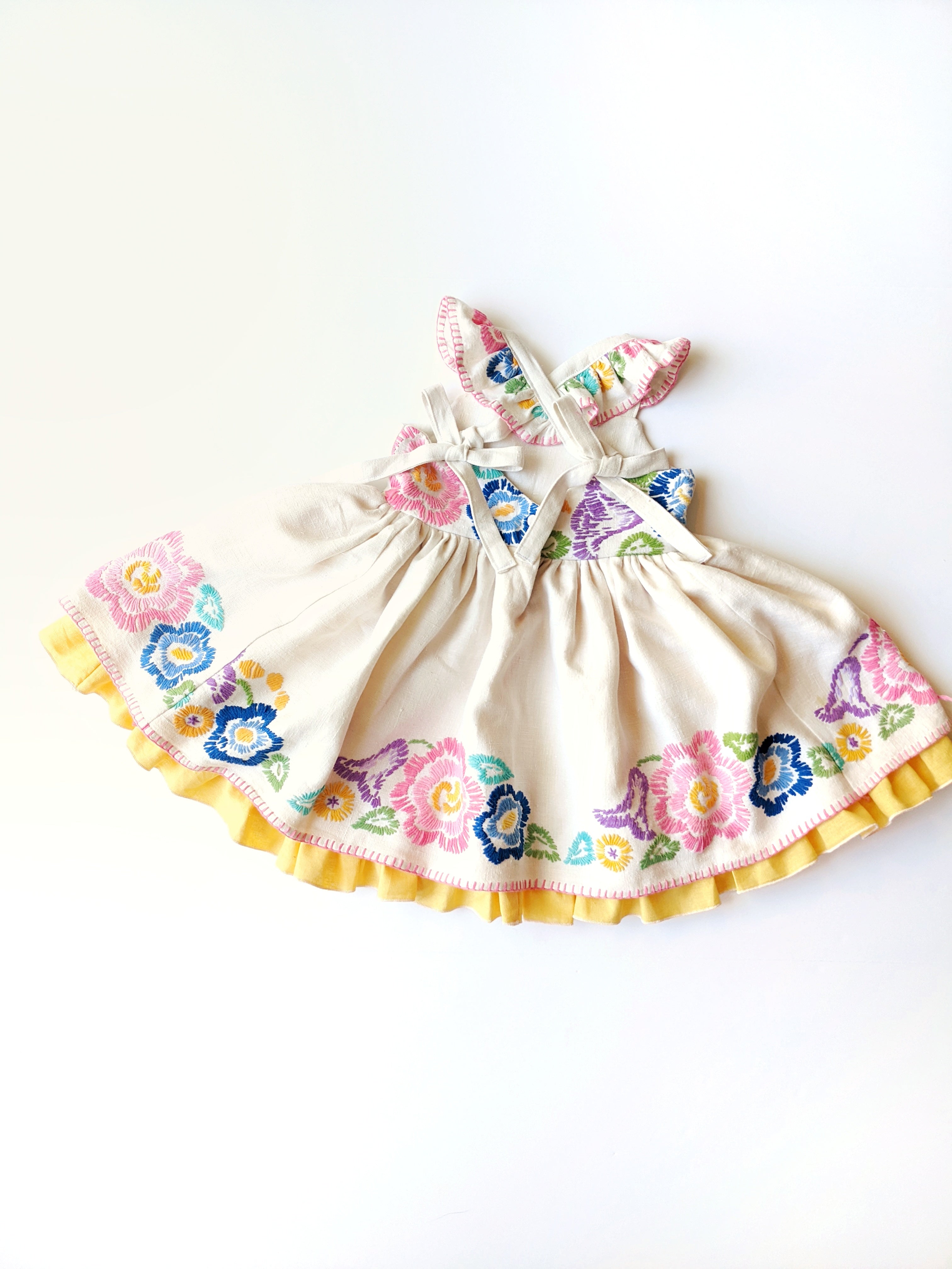 Embroidered "Zinnia" style Dress- Size 4T